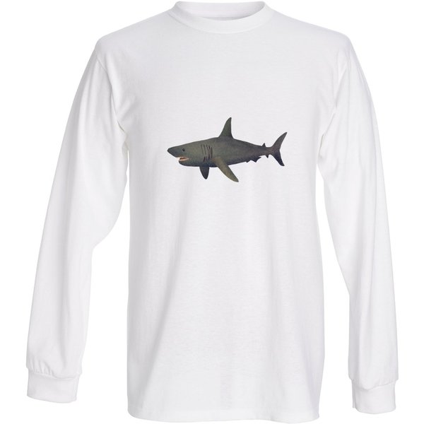 Shirt met haai illustratie