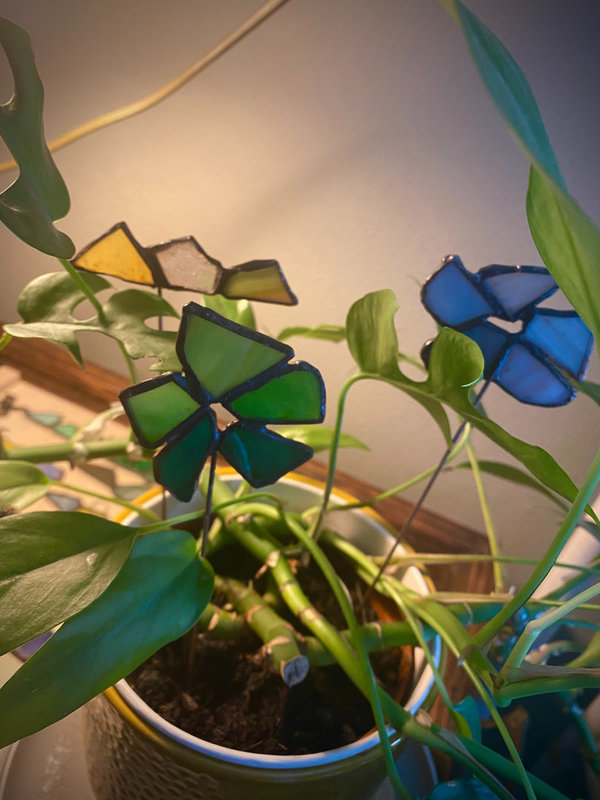 Planten steker - glaskunst